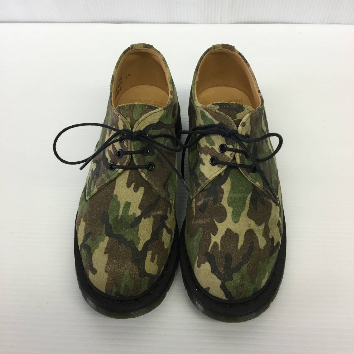 SOLOVAIR イングランド製 スエード 迷彩シューズ UK3.5 22.5cm UK製拍卖