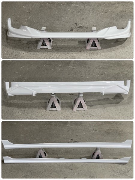 【大好評!】 アクア 後期 H29/6~ ハーフ エアロ 3点 セット ★シンプルスタイル 後期用エアロキット ★15拍卖