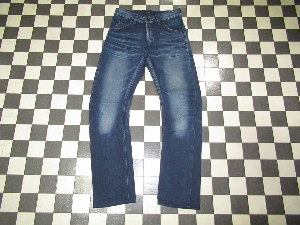 ★Lee×nano universe★美品 濃紺 95973 28 バナナストレッチスキニー拍卖