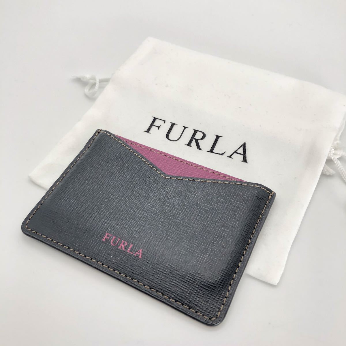 未使用 FURLA フルラ バイカラー カードケース 名刺入れ拍卖