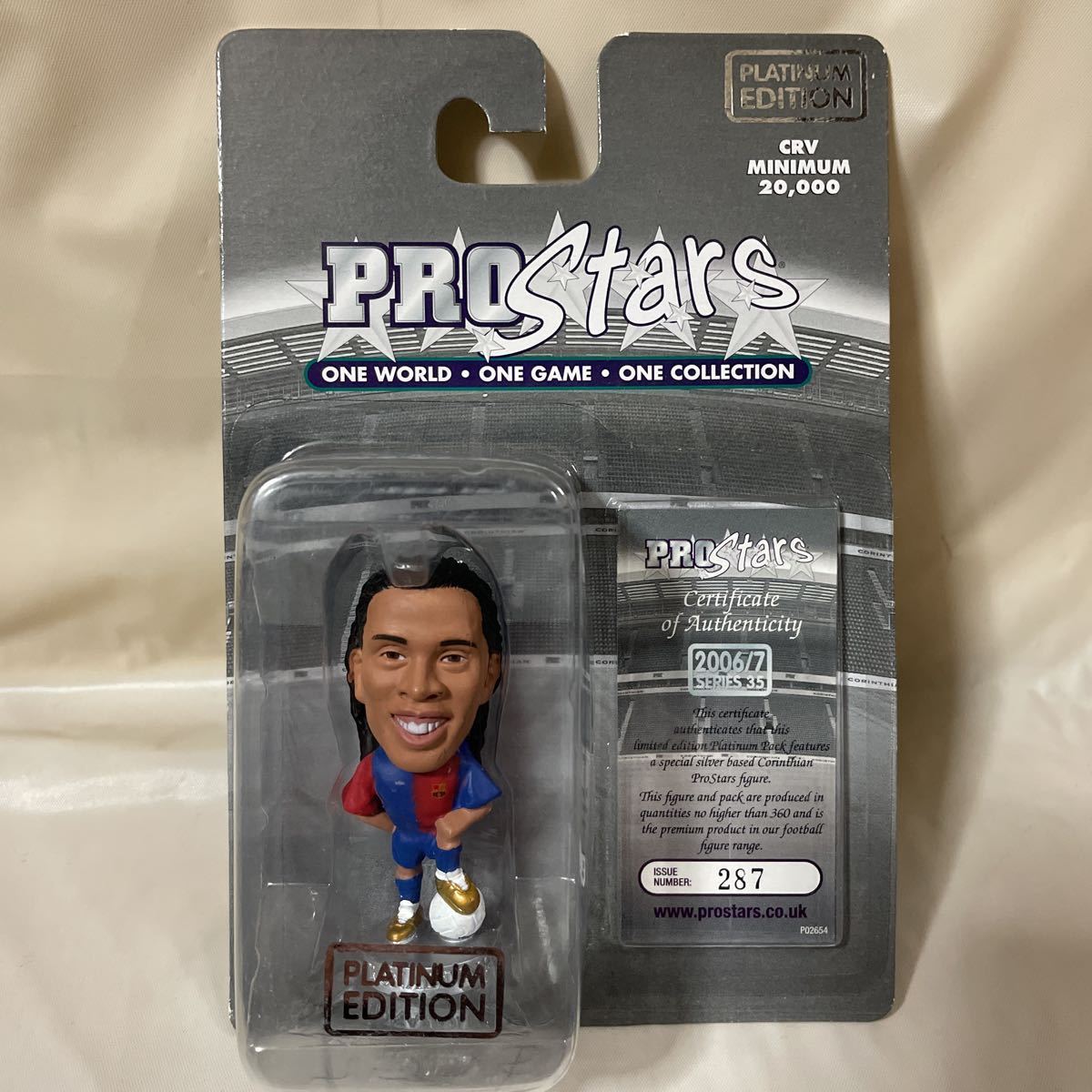 CORINTHIAN・Platinum ロナウジーニョ/RONALDINHO BARCELONA/HOME PROStars・SERIES35 バルセロナ フィギュア プロスターズ 06-07拍卖