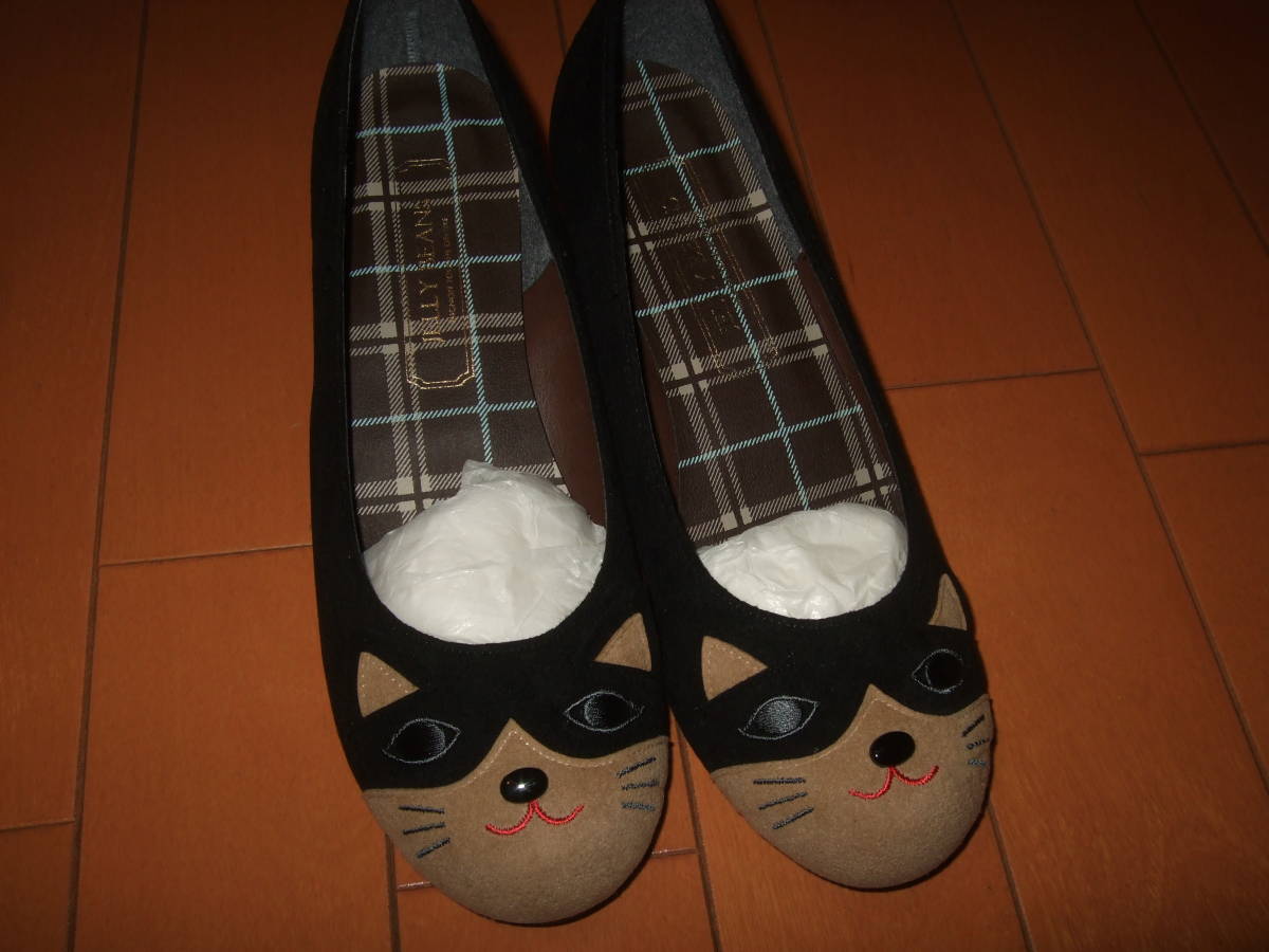 未使用即決☆JELLY BEANS チャンキーヒール猫パンプス☆22.5㎝拍卖