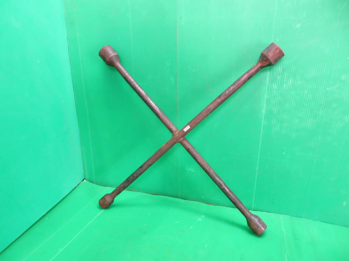 Z1160■大型クロスレンチ ホイールレンチ 24/27/30/32 約70cm 中古拍卖