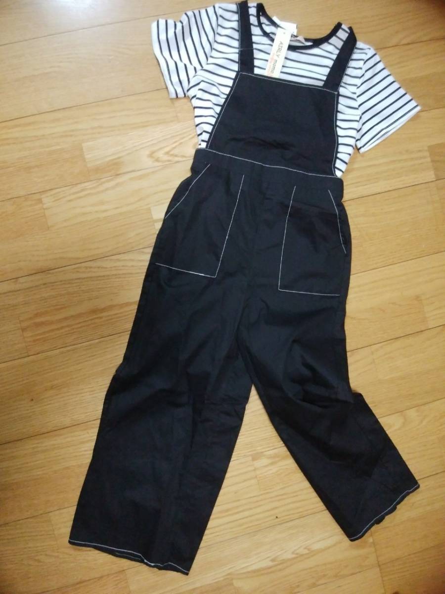 AIRLY MOMO 重ね着 おしゃれワンピース 2点セット ガールズ 子供160 送料無料 お出かけコーデ拍卖