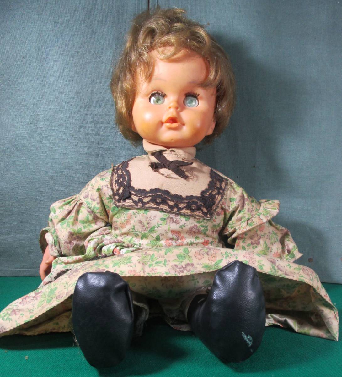 TKR 抱き 人形 スリープアイ 高さ/約 37cm 昭和 レトロ ●9814拍卖