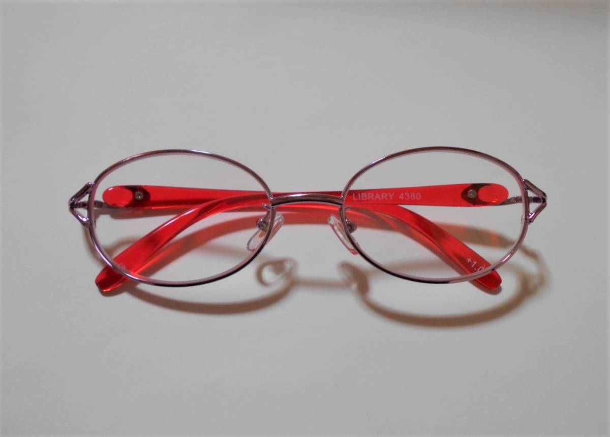 老眼度数+1.00/人気のおしやれなかわいい女性用老眼鏡/リーディンググラス/ライブラリー4380拍卖