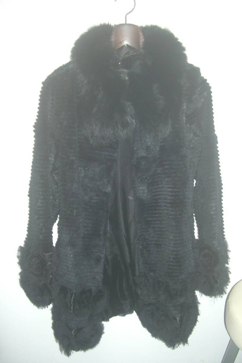 MAX(マックス)毛皮/ラビット/フォックスファー/コート☆サイズM拍卖