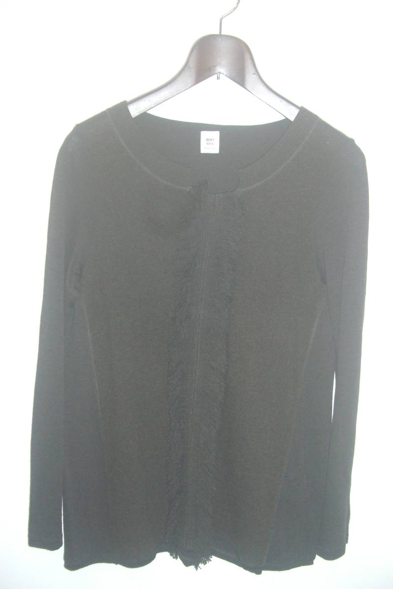 WHY MIX(センソユニコ/マツオインターナショナル)ウール/フリンジ/ニット☆サイズ40拍卖