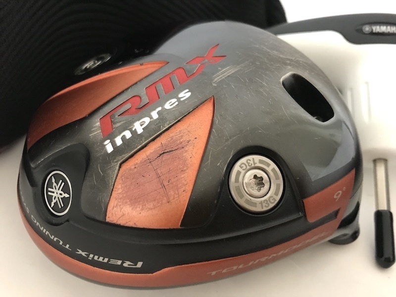 T1075【ヤマハ】YAMAHA inpres RMX TOURMODEL 9°/ヘッドカバー&レンチ付き/ヘッド単品拍卖