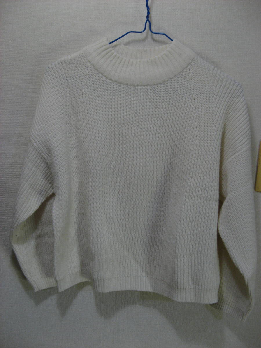 gu ジーユー セーター ニットセーター オフホワイト サイズM 白 同梱手渡し可拍卖