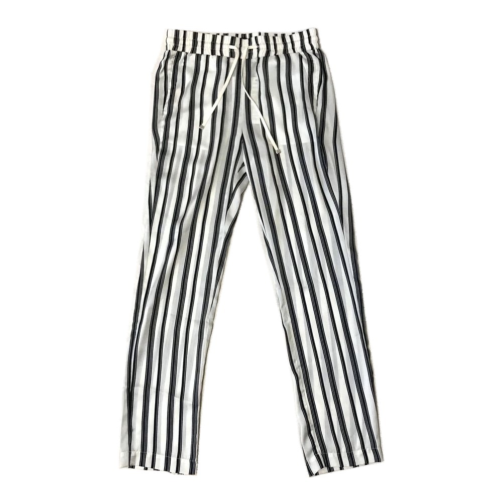 SEVENTY セブンティ ストライプリラックスパンツ 131475拍卖