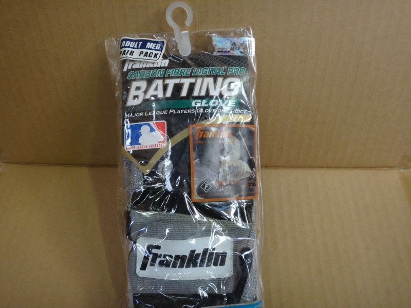 MLB Franklin CARBON FIBRE DIGITAL PRO フランクリン バッティンググローブ カーボンファイバー デジタルプロ 左右ペアパック sizeM拍卖