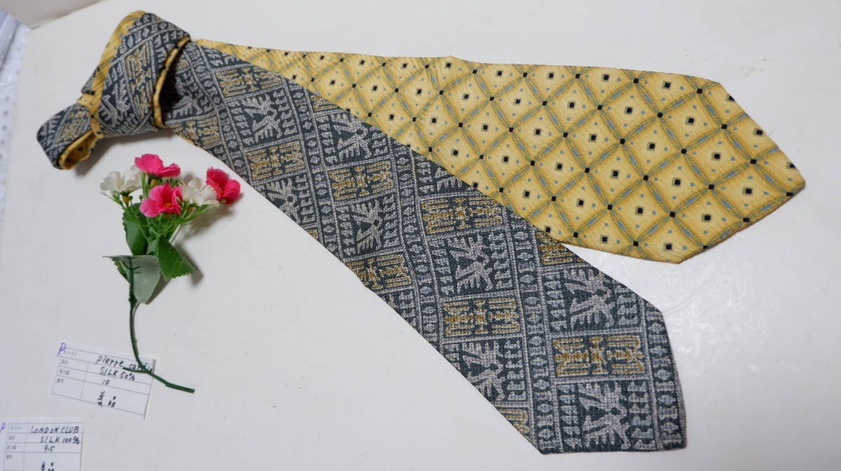 ◎税込お買得◎ネクタイ2本セットPierreCardin/など(Silk100%)送料400円~★Used拍卖