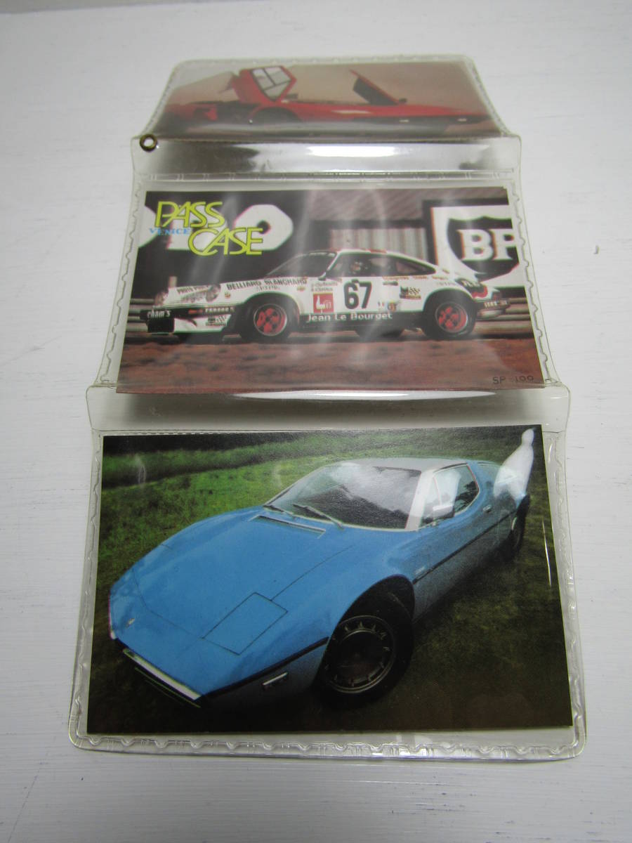 スーパーカーブーム当時物パスケース マセラティ ポルシェ930 ランボルギーニ 未使用デッドストック拍卖