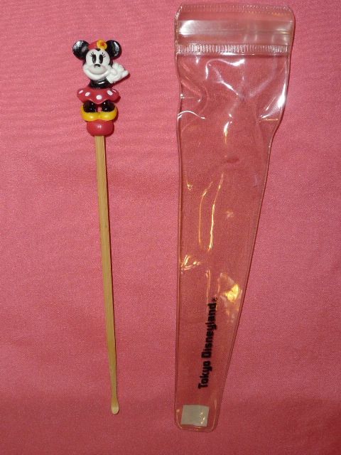 激レア!レトロ 東京ディズニーランド ミニーマウス マスコット付 ケース入り 耳かき拍卖