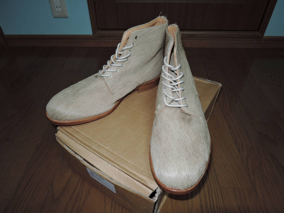 新品 GEORGE COX × Nexus7Ⅶ × ARTYZ ポニー 毛 ブーツ UK8 / ジョージコックス × ネクサスセブン7TIE DERBY拍卖