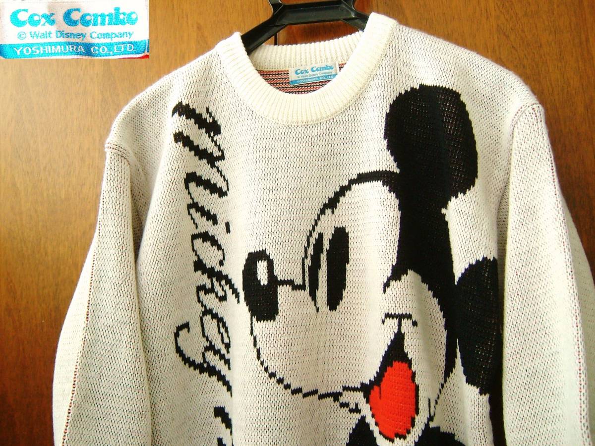 Cox Combo ミッキーマウス ウールニットセーター拍卖