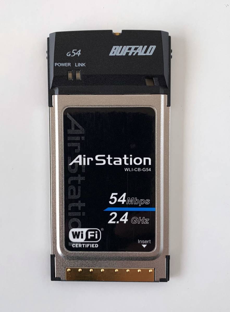 ★送料無料 美品 BUFFALO Air Station CardBusスロット用無線LANカード WLI-CB-G54拍卖