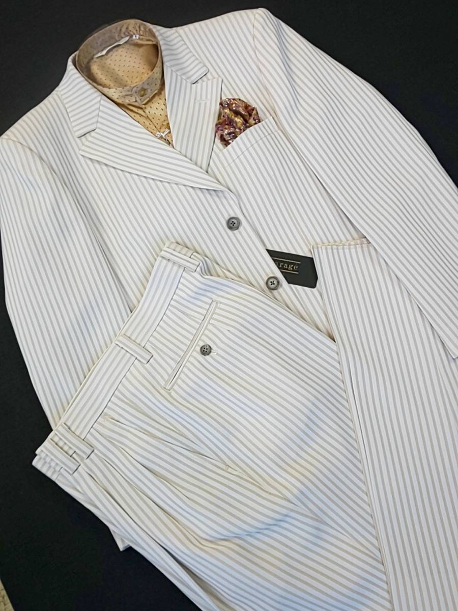 新品 SALE!! 特別価格!! 送料無料 l'garage 三ッ釦スーツ スリータック LLサイズ ゆったり パーティー 結婚式 ステージ衣装 44112-1拍卖