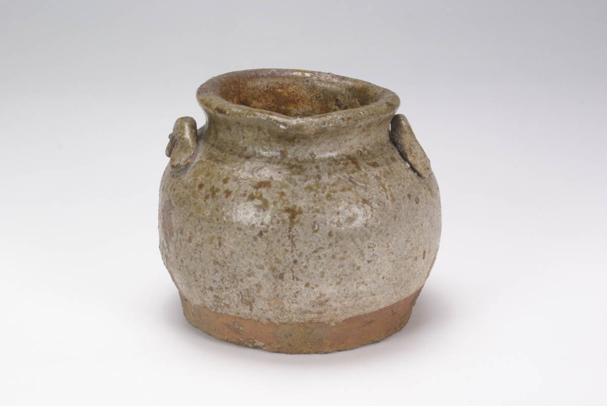 【湖美】越前 おはぐろ 壺 花器 民芸 お歯黒拍卖