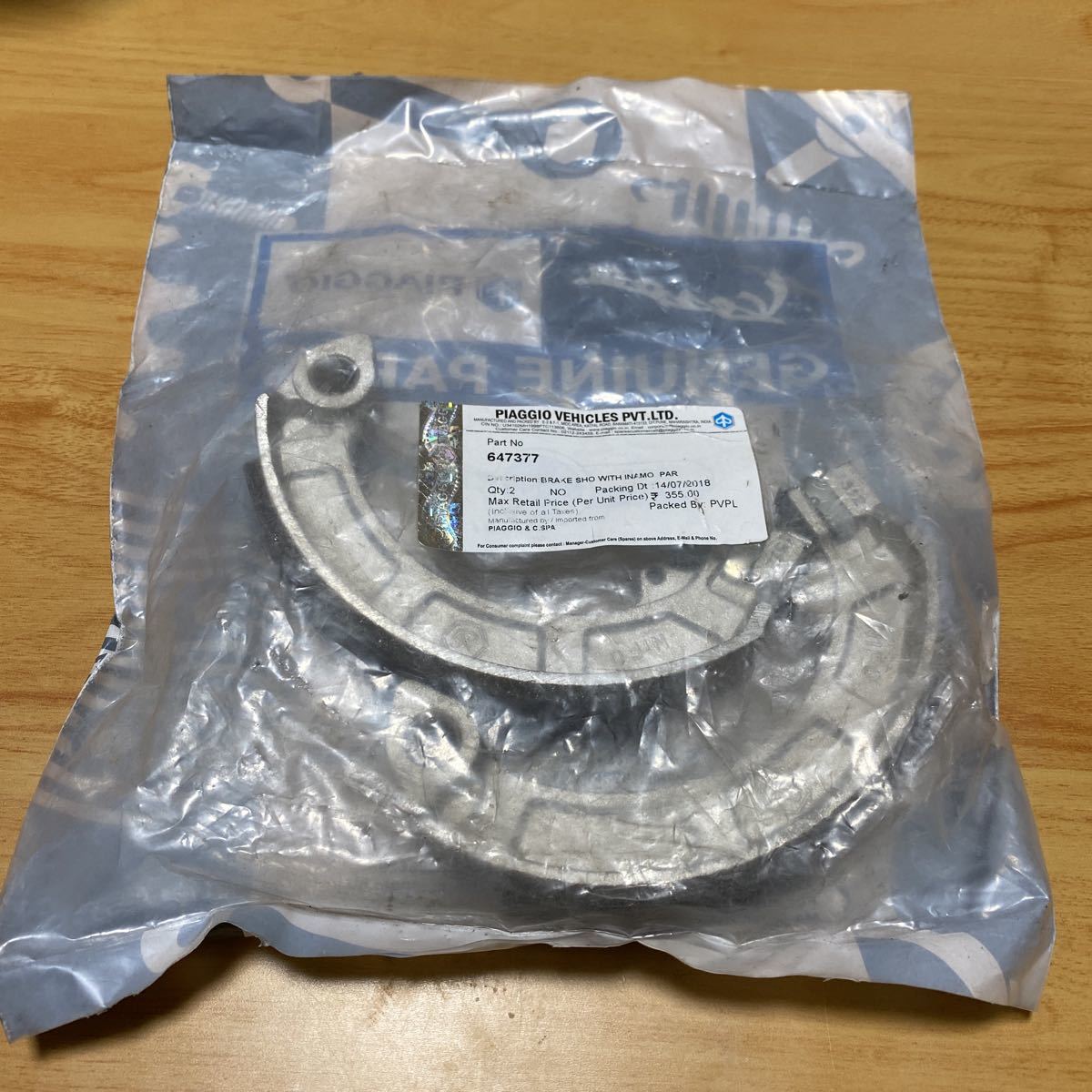 1-240☆ピアッジオ ブレーキシュー☆送料無料!647377拍卖