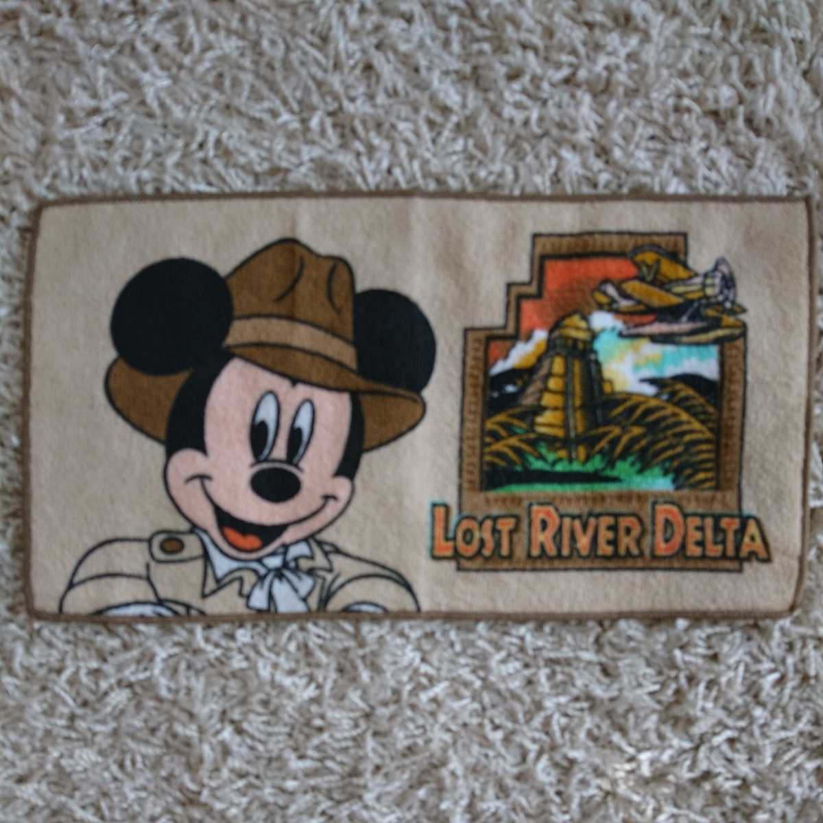 【未使用】東京ディズニーリゾート Disney ミッキーマウス ミニタオル ハンドタオル ロストリバーデルタ レア♪ TDS拍卖