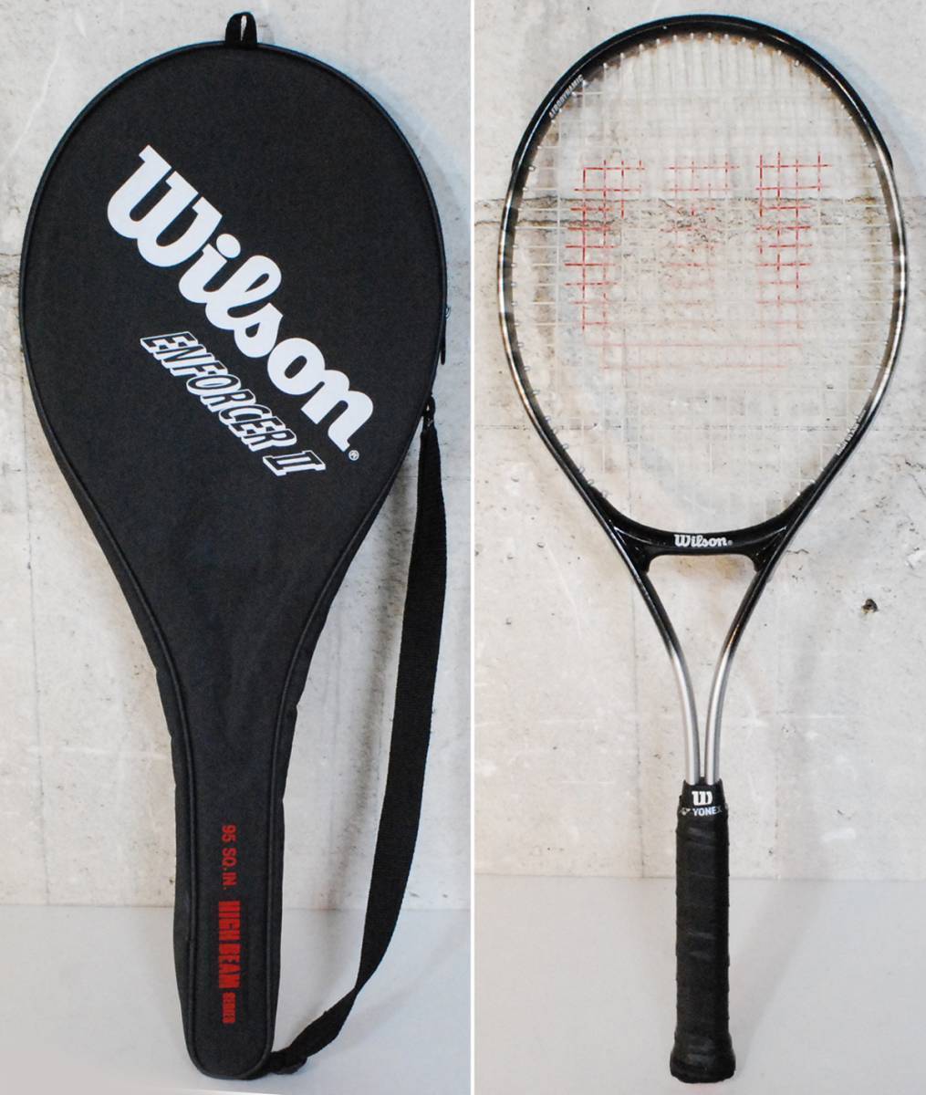 ■ウィルソン■ テニスラケット 硬式用 ENFORCERⅡ 95SQ,IN, HIBEAM SERIES拍卖