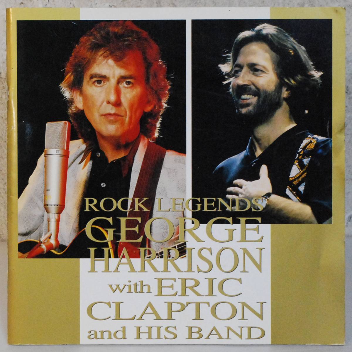 ★ROCK LEGENDS George Harrison with Eric Clapton and his band★ 1991年 ツアー パンフレット 30×30cm拍卖