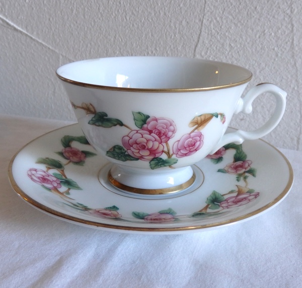 FRANKLIN PORSELEIN フランクリン・ポーセリン オランダの花 球根ベゴニア カップ & ソーサー 美品 長期保管品拍卖