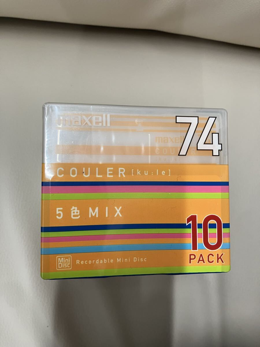 1円スタート 未開封品 maxell マクセル 0323w⑥録音用ミニディスクCOULER クーレ 10枚 MD 10PACK MDディスク 当時物拍卖