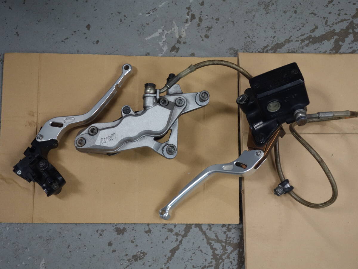 ビューエル BUELL S1W 純正 ブレーキ キャリパー マスターシリンダー クラッチレバー ニッシン 異形6ポッド拍卖