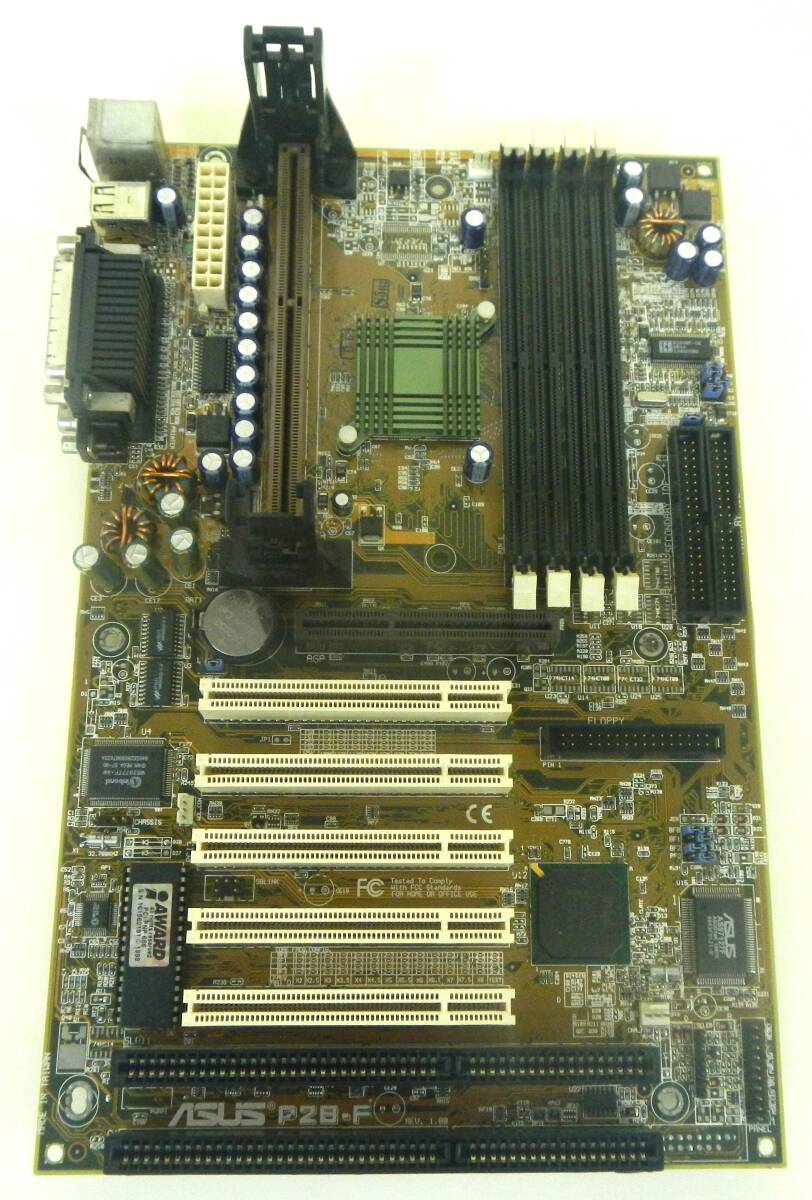 ASUS P2B-F スタンダードマザーボード / Intel 440BX / Slot1 / AGP / ISA / SDRAM / 動作未確認拍卖