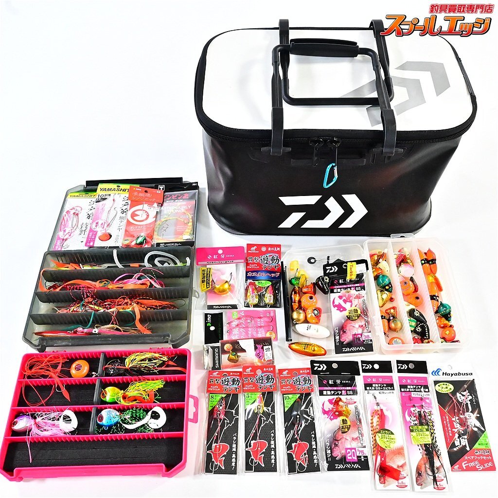 ★☆タイラバ テンヤなど真鯛釣り用品 豪華大量約70点セット ビンビンスイッチ ビンビン玉マスターカーリー 紅牙 遊動テンヤ替え針等★☆拍卖