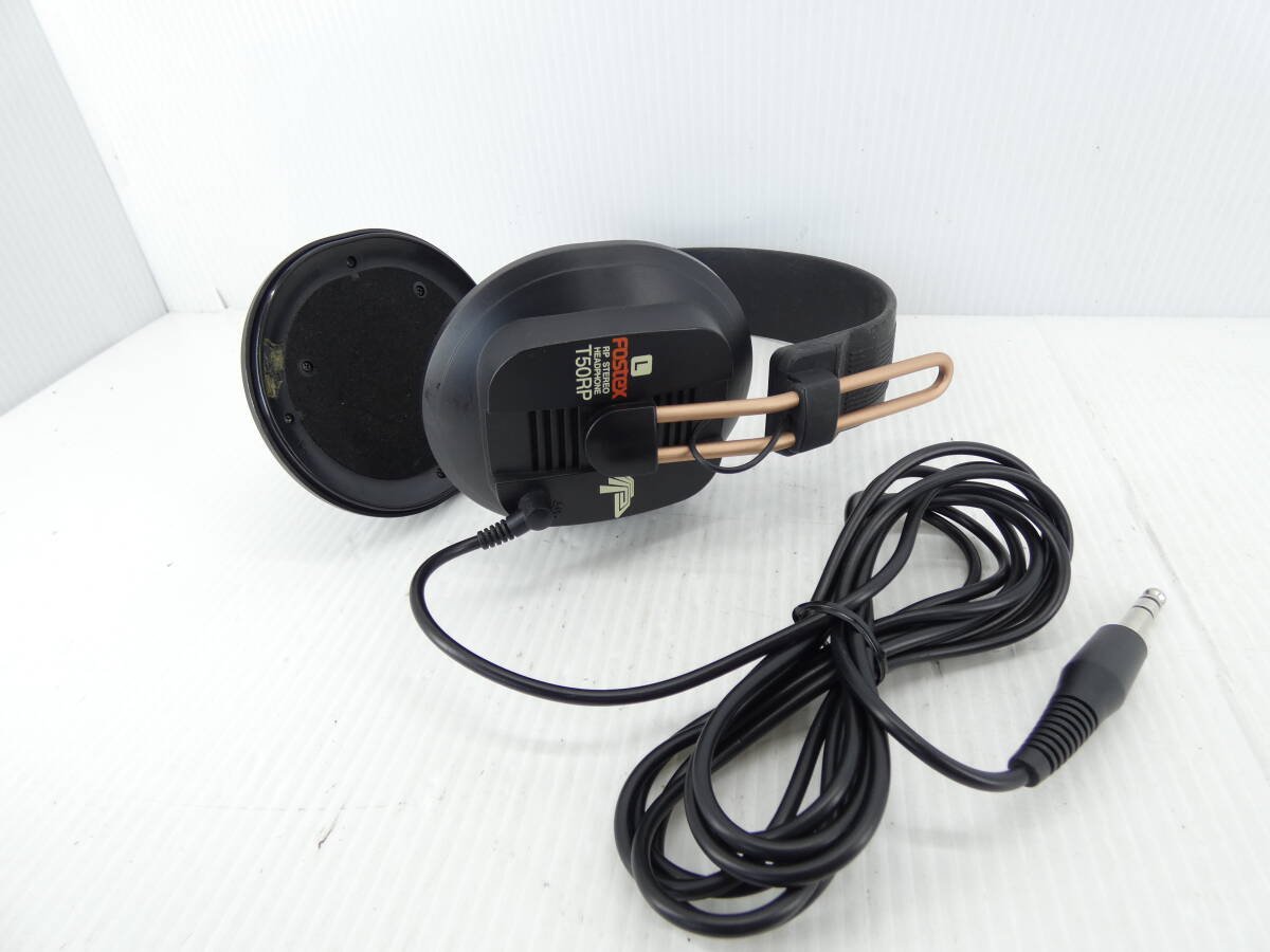 ★☆FOSTEX RPステレオヘッドホン T50RP イヤーパッド欠品 音出し確認済み 中古現状品☆★拍卖