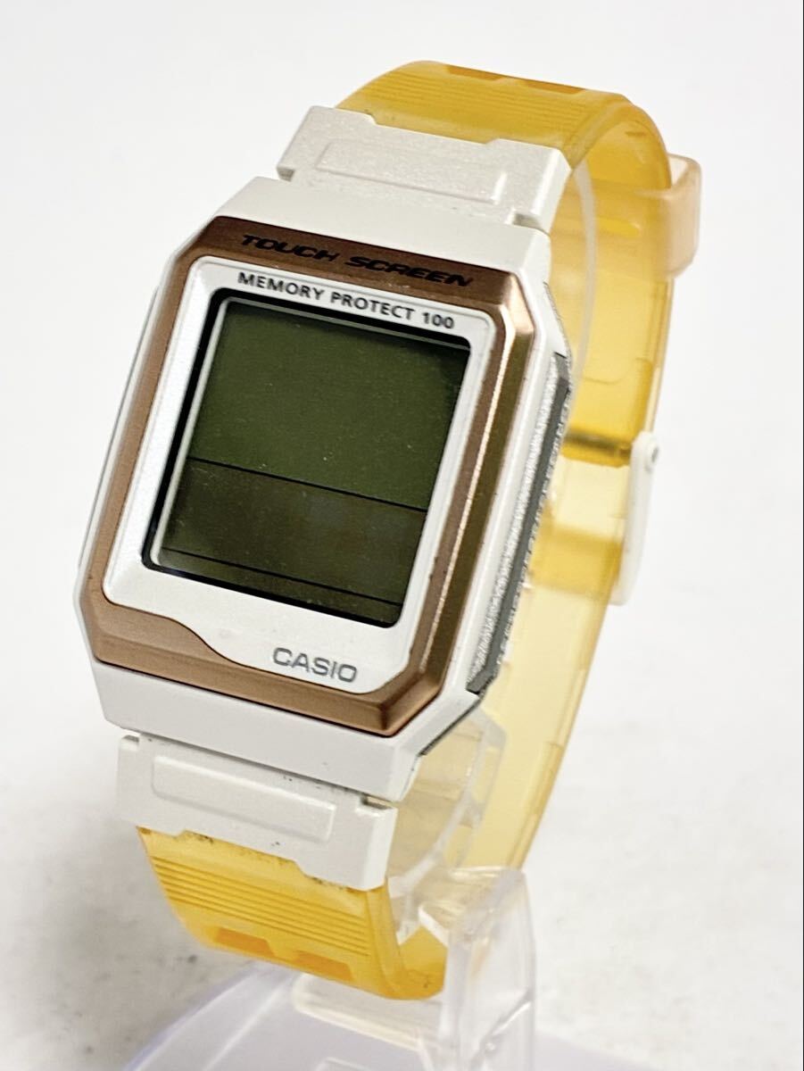 W268 1円スタート CASIO DATA BANK カシオ データバンク 腕時計 VDB-200SJ クォーツ TOUCH SCREEN MEMORY PROTECT 100 動作未確認 ジャンク拍卖