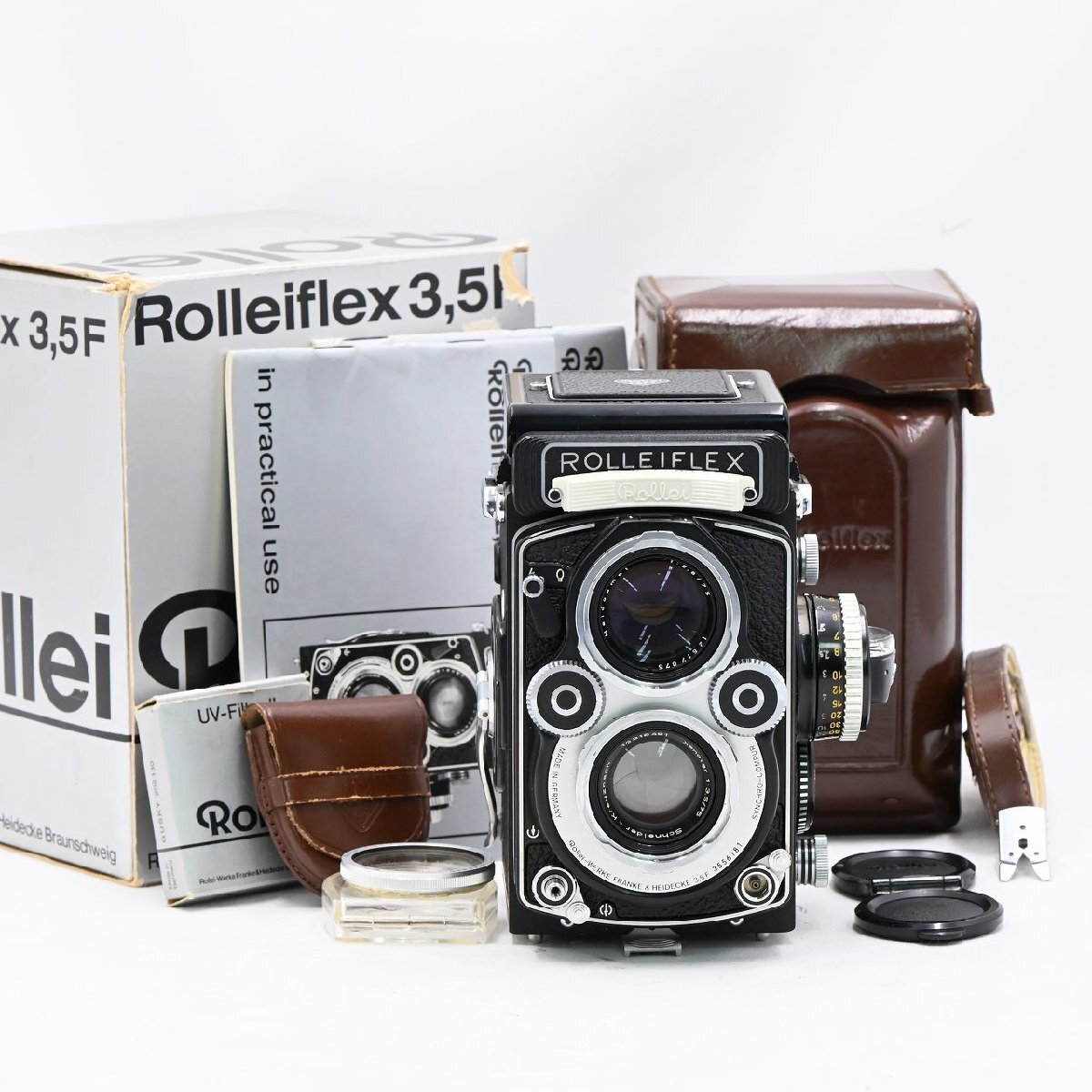 Rollei ローライ Rolleiflex 3.5F Xenotar 75mm F3.5 White face ホワイトフェイス拍卖