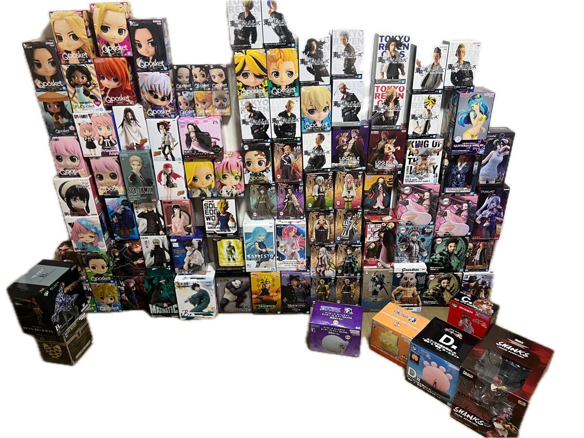 フィギュア 大量 99点 まとめ売り Qposket 多数 鬼滅の刃 ワンピース 一番くじ 呪術 東リベ シャンクス ジョジョ 新品 未開封 1円〜 拍卖