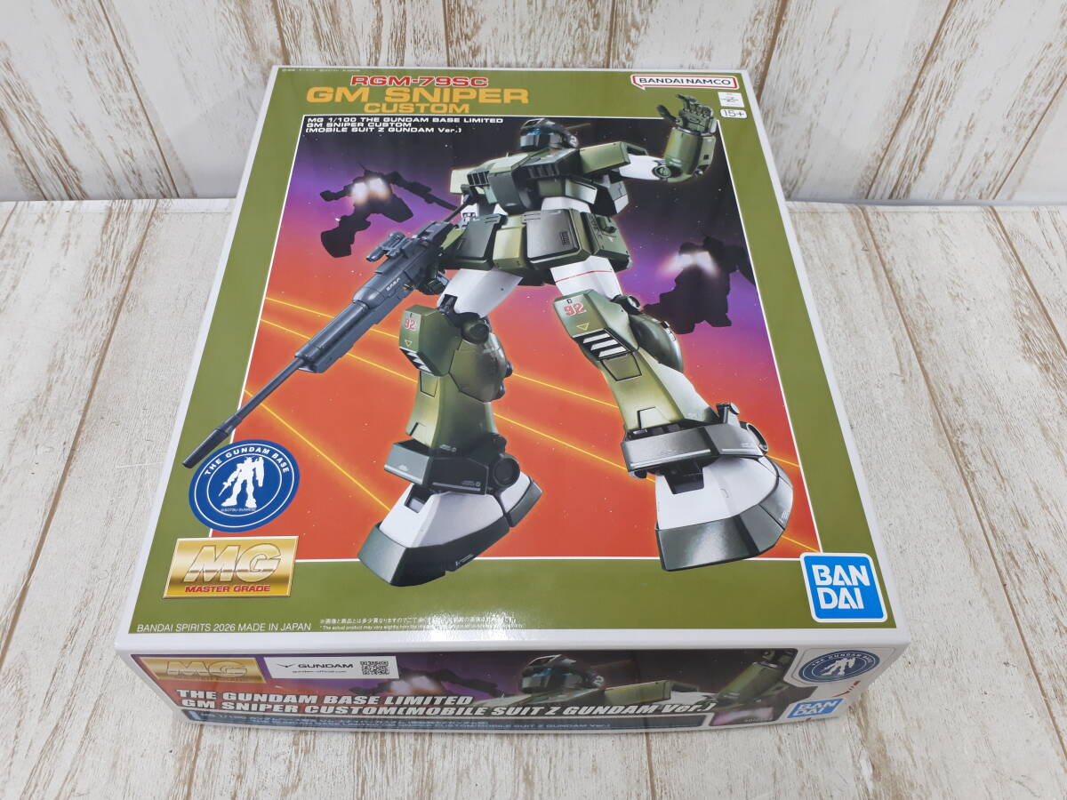 Hf10000-100♪【100】未組立 MG 1/100 ガンダムベース限定 ジム・スナイパーカスタム 機動戦士Zガンダム版拍卖