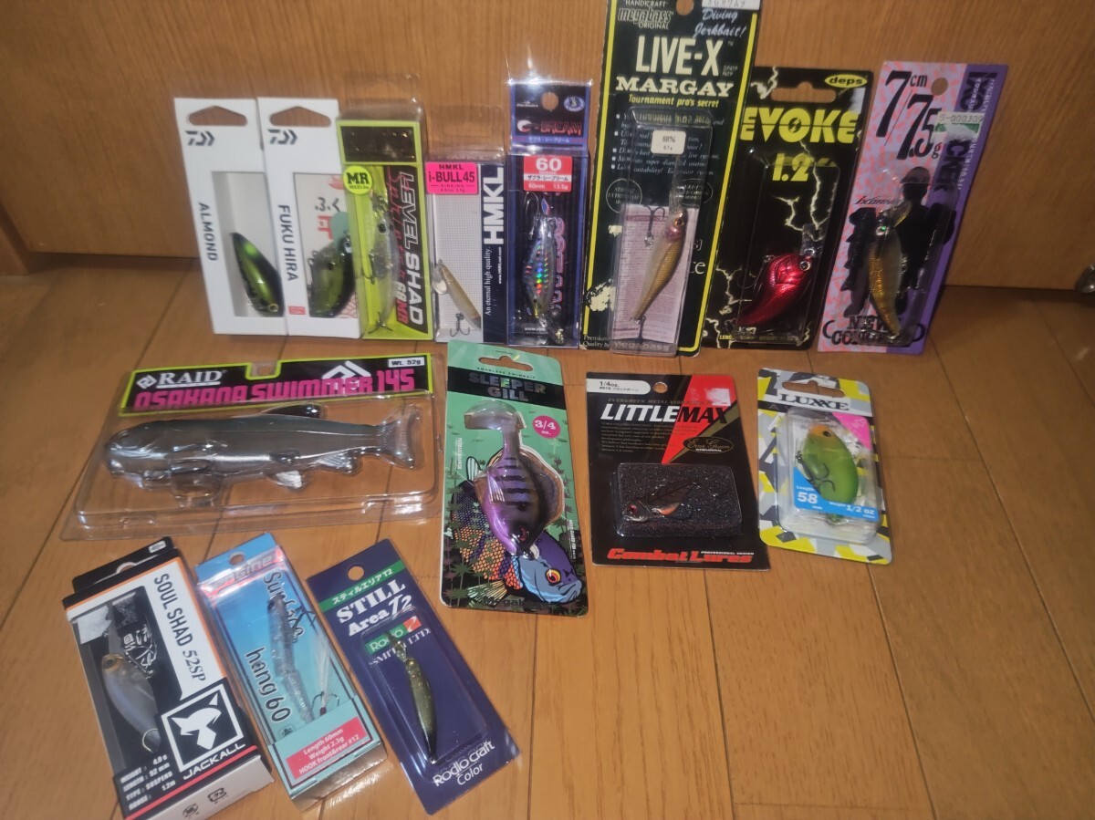 1円スタート 新品未使用 DAIWA deps JACKALL 等 ルアー15点セット拍卖