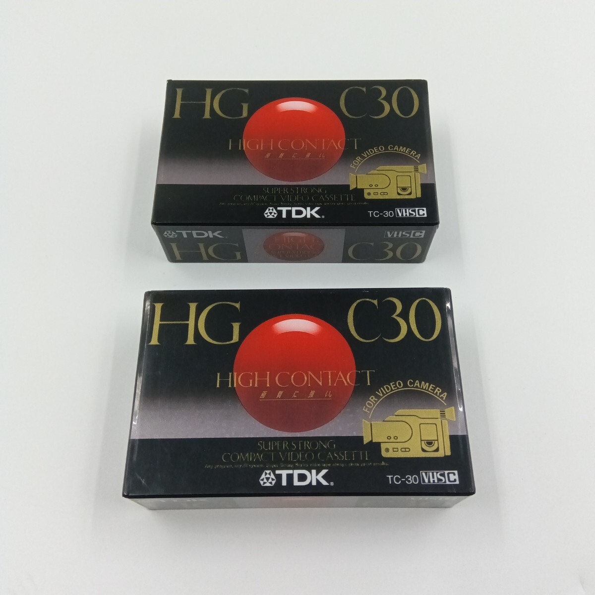 【 未使用 】 TDK VHS-C ビデオテープ HG C30 高画質 ハイグレード 30分 2個セット拍卖