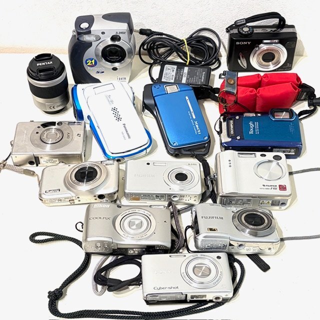 【まとめ】デジカメ&ビデオカメラ 大量まとめ SONY ソニー FUJIFILM 富士フイルム Nikon ニコン PENTAX ペンタックス コンデジ ジャンク拍卖