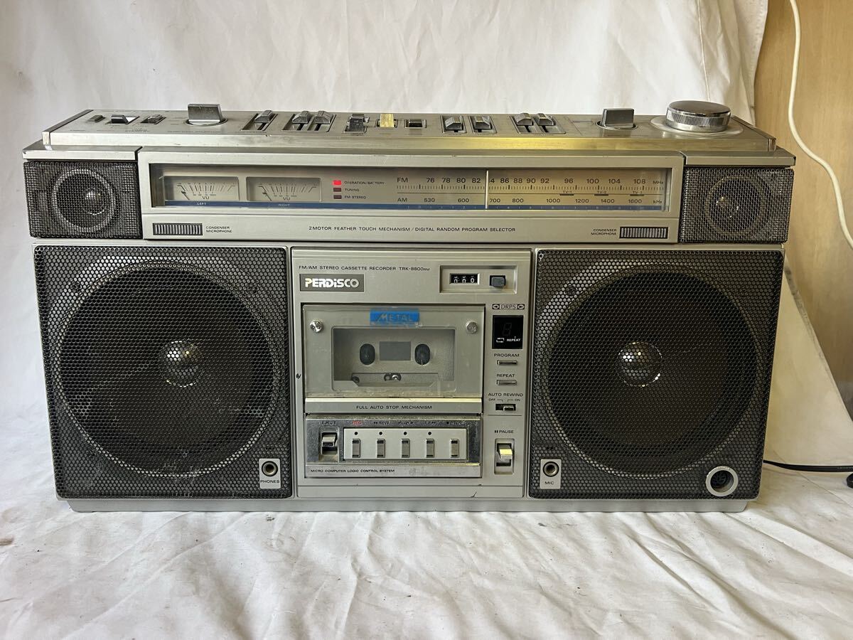 HITACHI 日立 PERDISCO TRK-8800 パディスコ ステレオカセット ラジカセ ラジオ受信OK 拍卖