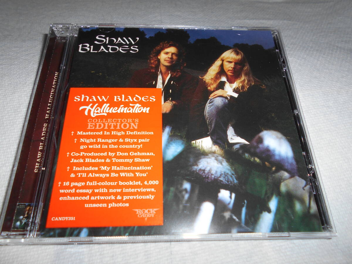 Shaw Blades / Hallueination 新品未開封 Rock Candy盤 11曲収録 AOR 産業ロック メロハー Nightranger STYX Tommy Shaw Jack Blades拍卖