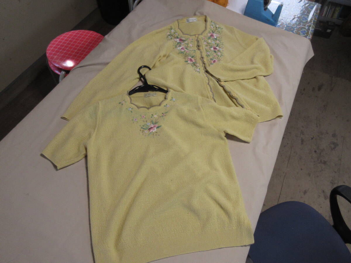 Hanano-Knitハナノニット アンサンブル 花のニット拍卖