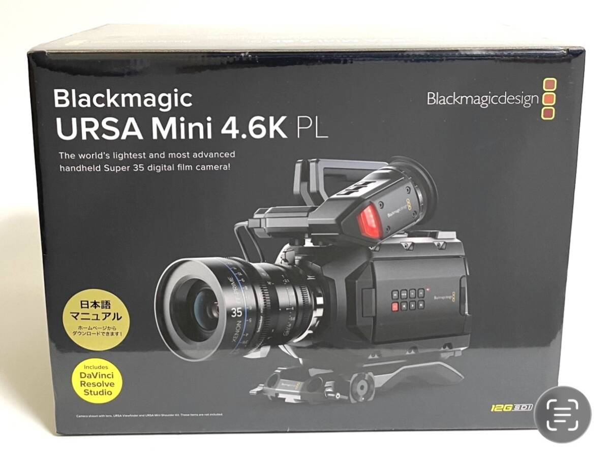 ★新品未開封品★ Blackmagic Design デジタルフィルムカメラ Blackmagic URSA mini 4.6K PLマウント ブラックマジックデザイン I260331拍卖