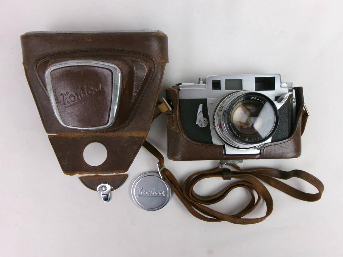 【同梱不可】Konica ⅢA 1:1.8/f=50mm レンジファインダー フィルムカメラ コニカ ※巻き上げが固いです シャッターおりますが試写無しです拍卖