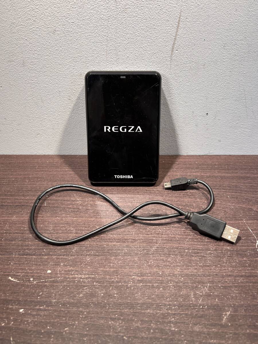 O156 TOSHIBA REGZA THD-50A2 593400-A 東芝 外付けハードディスク 黒 ブラック USBハードディスク 500GB コンピュータ 軽量 ポータブル F拍卖