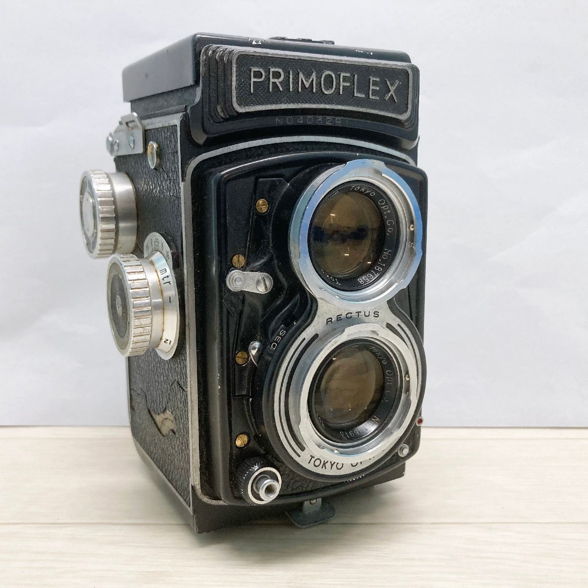 サ落p621 東京光学 二眼レフカメラ「PRIMOFLEX プリモフレックス」 75mm F3.5 RECTUS 中判フィルム フィルムカメラ/レトロカメラ拍卖