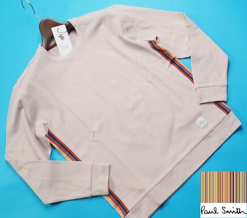 新品 Paul Smith ポールスミス コットン天竺 厚手 ロングTシャツ Mベージュ(071) 30-7060拍卖