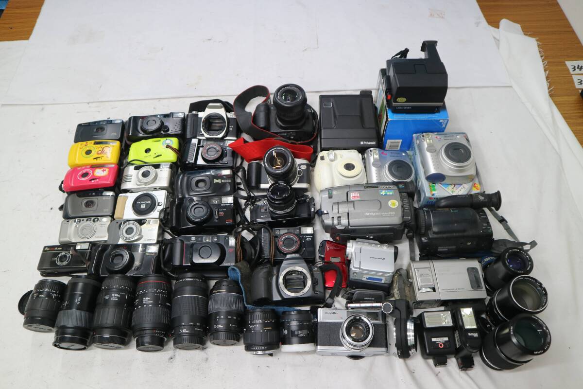 1円〜【送料無料】大量 カメラ ビデオ Canon SONY OLYMPUS 動作未確認 ジャンク品 一眼レフ コンパクト フィルム レンズ 蔵出し M753拍卖